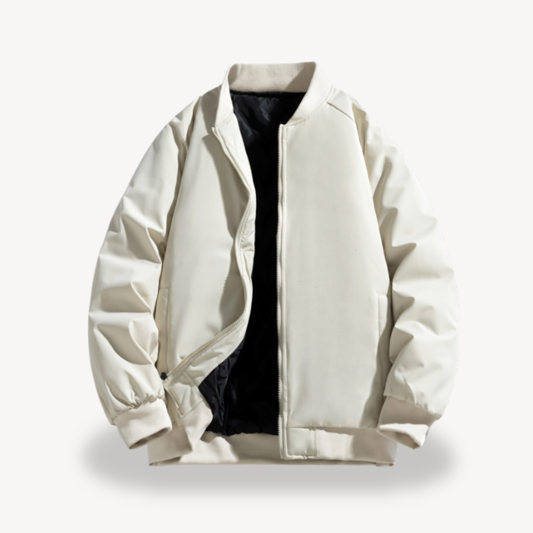 Men’s Classic Bomber Jacket – Timeless Zip-Up Design