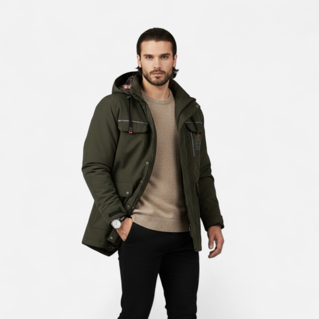 Men’s Hooded Zip Jacket – Clean, Everyday Design