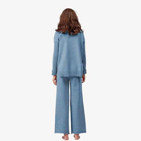 Women’s Sweater and Trousers Set – Two-Piece Lounge Outfit