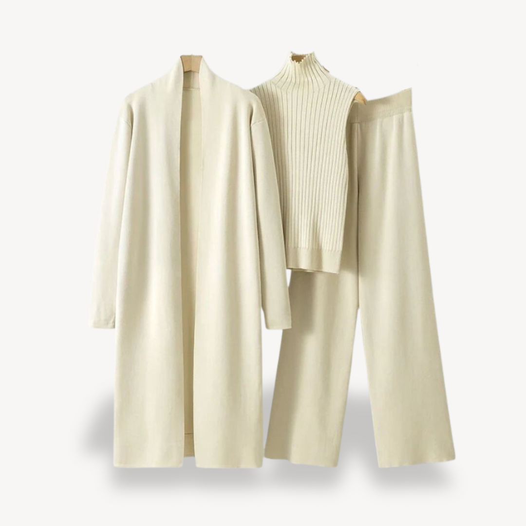 Women’s 3-Piece Lounge Set – Elegant Layered Outfit