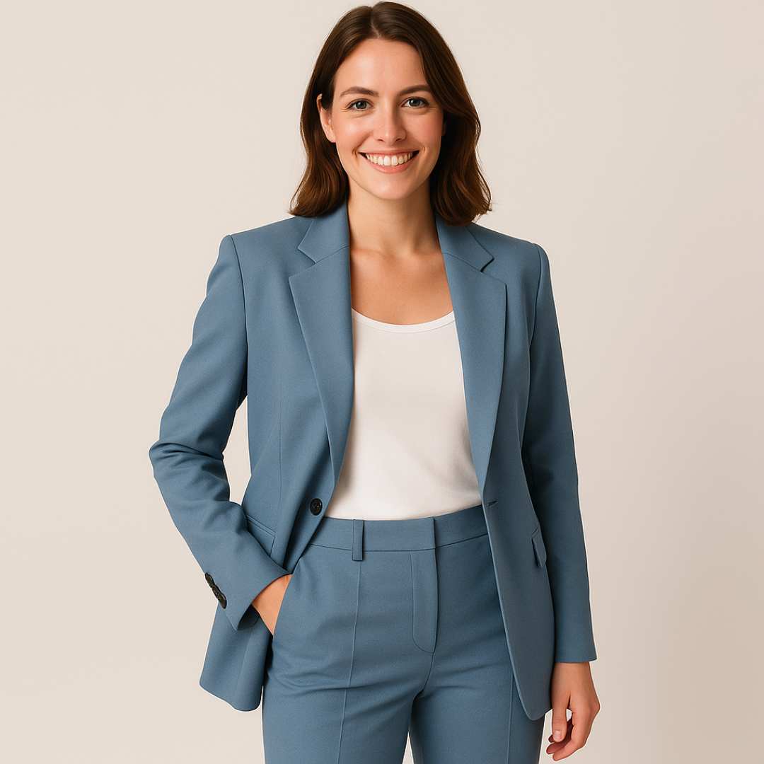 Women’s Two-Piece Business Suit – Elegant Formal Attire for Professional Settings