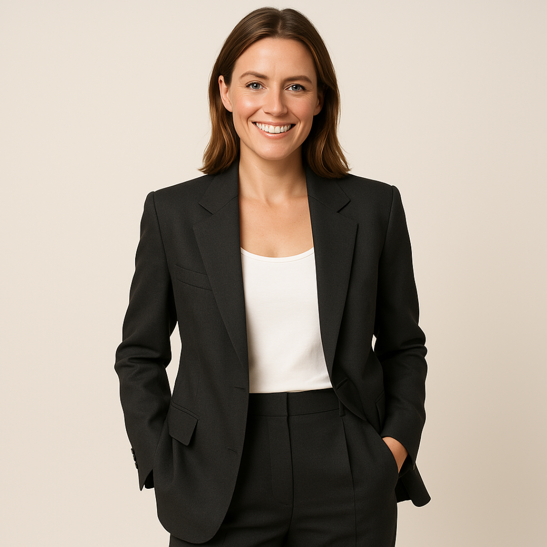 Women’s Two-Piece Business Suit – Elegant Formal Attire for Professional Settings