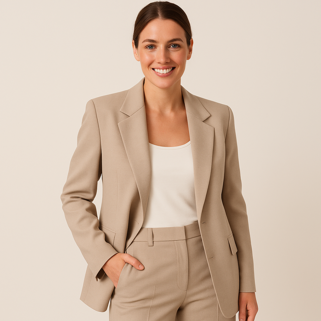 Women’s Two-Piece Business Suit – Elegant Formal Attire for Professional Settings