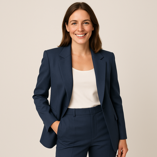 Women’s Two-Piece Business Suit – Elegant Formal Attire for Professional Settings