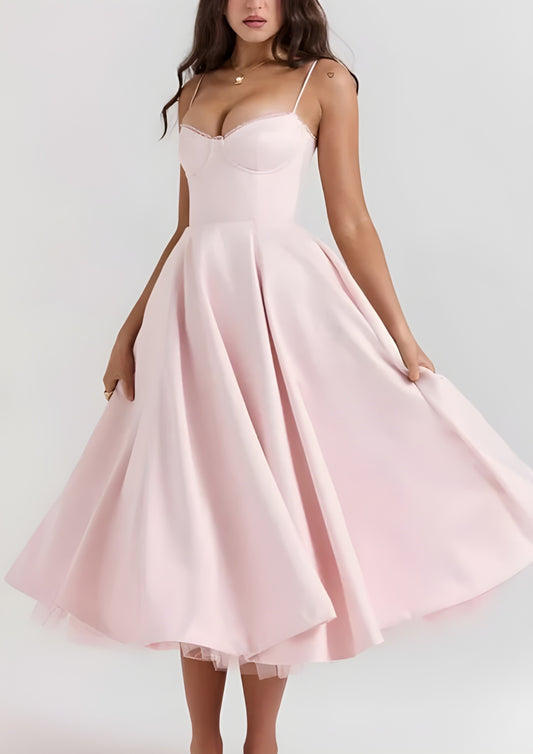 Women’s Long Satin Dress – Flowing Silhouette for Evening Events